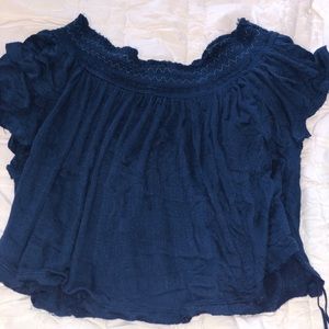 Blue free people flowy top